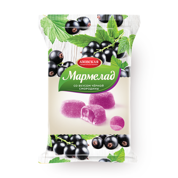 Мармелад желейный «Азовская КФ» чёрная смородина