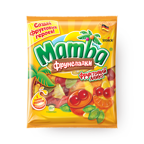 Мармелад жевательный Фрумеладки Mamba фруктовый микс
