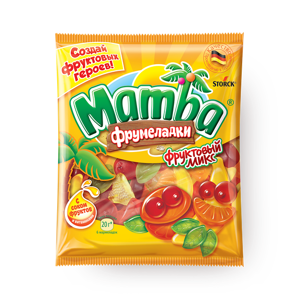 Мармелад жевательный Фрумеладки Mamba фруктовый микс