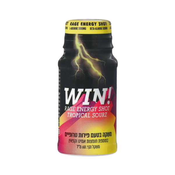 WIN Energy Boost Drink with Tropical Fruit Flavor, Added Amino Acids and Caffeine
