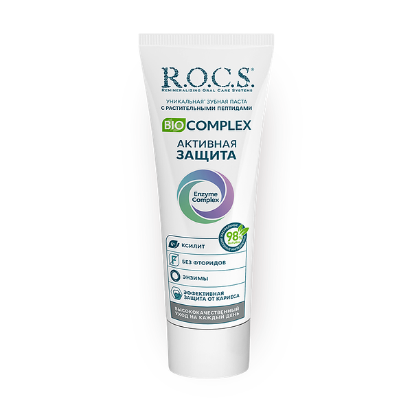 Зубная паста R.O.C.S. Biocomplex Активная защита