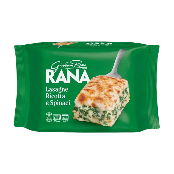 Lasagna ricotta and spinach Rana
