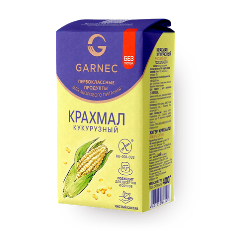 Крахмал кукурузный «Гарнец» без глютена