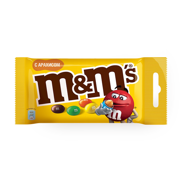 Шоколадное драже M&M's Арахис