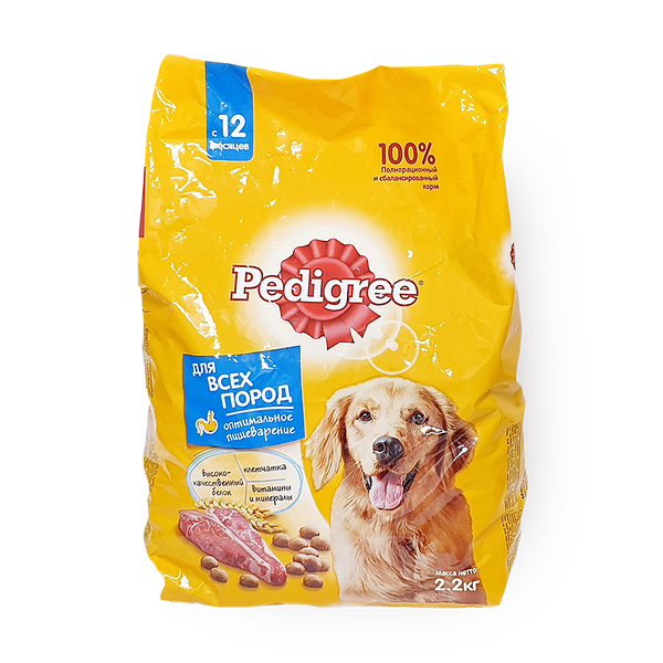 Сухой корм для взрослых собак всех пород Pedigree говядина