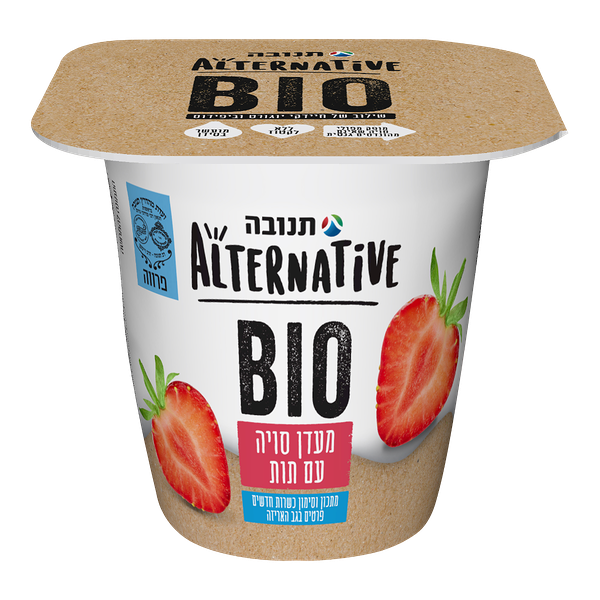 מעדן אלטרנטיב סויה BIO תות
