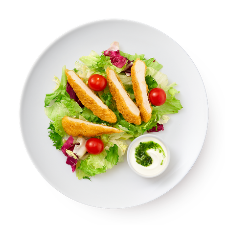 Салат овощной с цыплёнком и йогуртовой заправкой «Из Лавки»