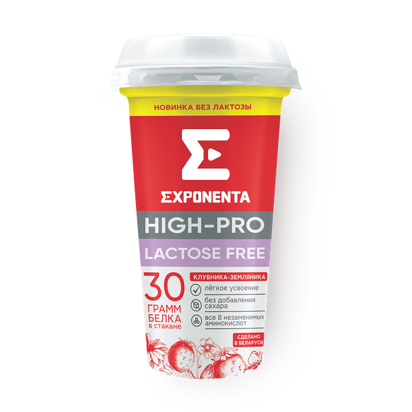 Напиток кисломолочный High Pro клубника-земляника