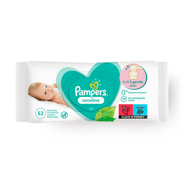 Салфетки влажные детские Pampers Sensitive