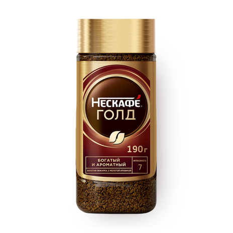 Кофе растворимый Nescafe Gold с добавлением молотого