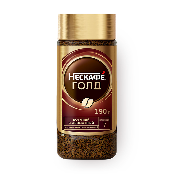 Кофе растворимый Nescafe Gold с добавлением молотого