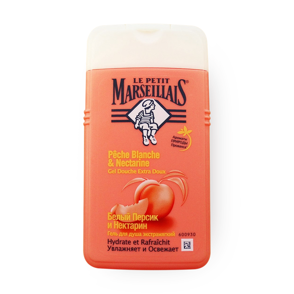 Гель для душа Le Petit Marseillais белый персик и нектарин