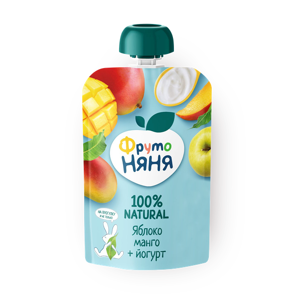 Пюре «ФрутоНяня» яблоко-манго с йогуртом