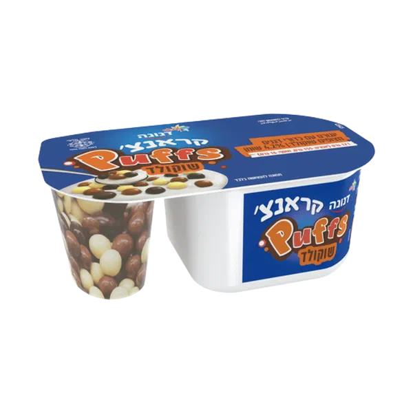 דנונה קראנצ' עם כדורי דגנים מצופים שוקולד