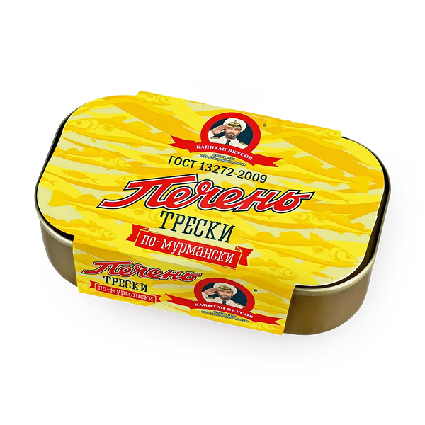 Печень трески Капитан вкусов натуральная