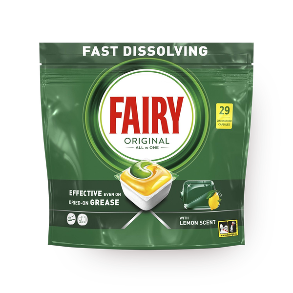 Капсулы для посудомоечных машин Fairy Всё в 1 лимон