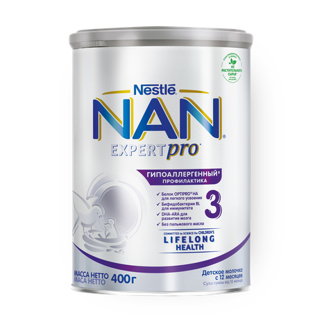 Смесь молочная сухая ExpertPro гипоаллергенная NAN 3 с 12 месяцев