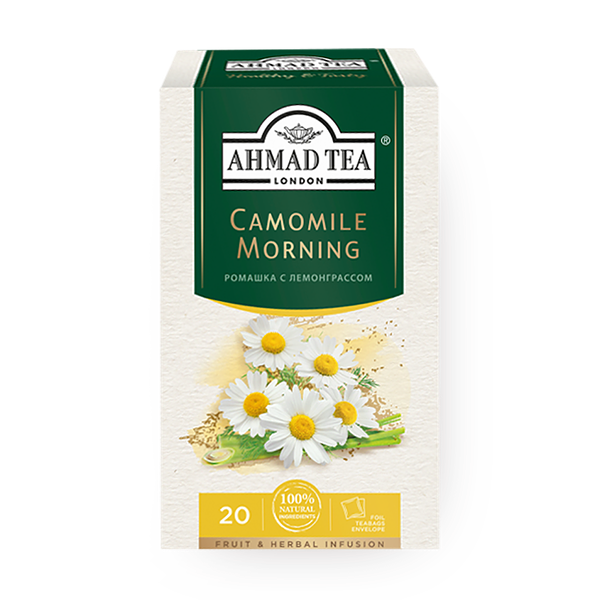 Чай травяной Camomile Morning Ahmad Tea ромашка с лемонграссом в пакетиках