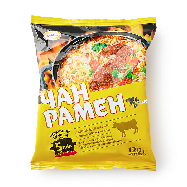 Лапша для варки Чан Рамён «Доширак» вкус говядины