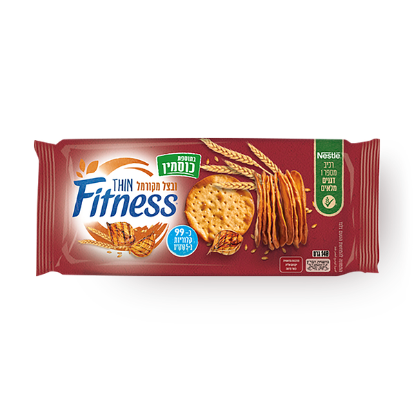 Fitness thin cracker with spelt and caramelized onions