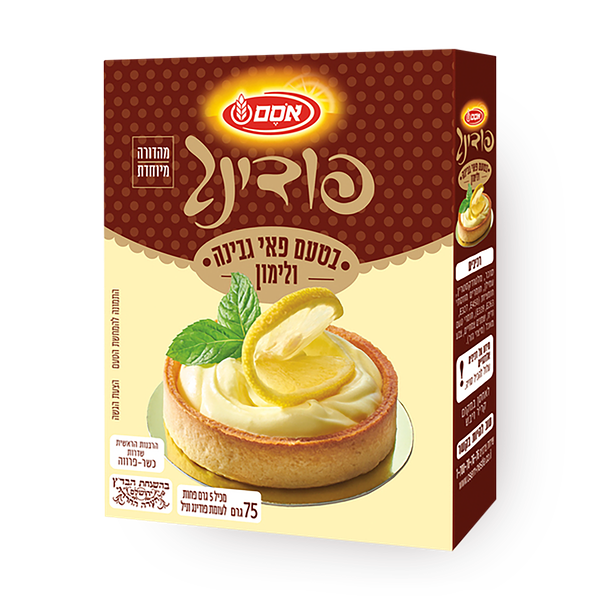 אסם פודינג בטעם פאי גבינה לימון