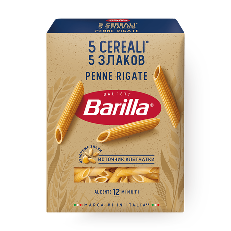 Макароны Pennette Rigate 5 злаков Barilla