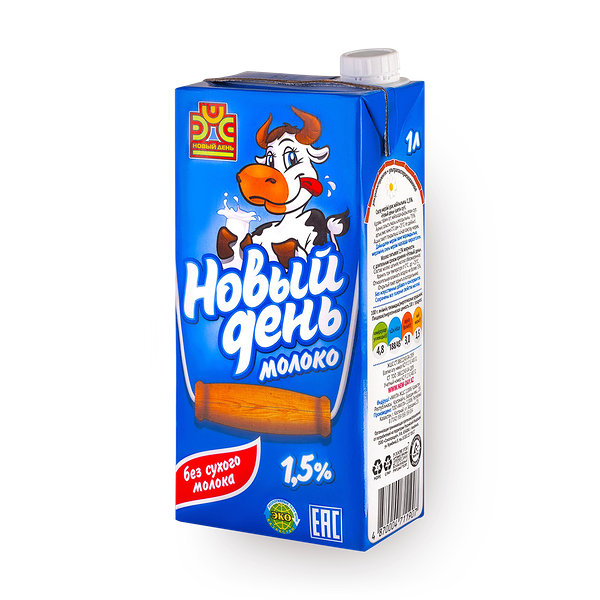 Молоко 1,5% «Новый день»