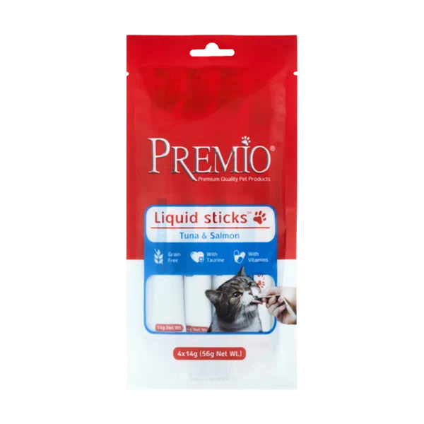 Premio Tuna and Salmon liquid Sticks