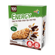 Energy, Mix of cereal snacks with dark chocolate bottom