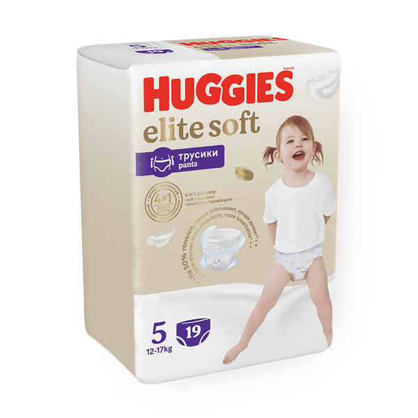 Подгузники-трусики Huggies Elite Soft 5 12-17 кг