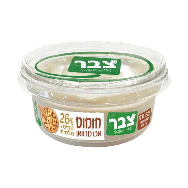 חומוס אבו מרוואן 26% טחינה גולמית צבר
