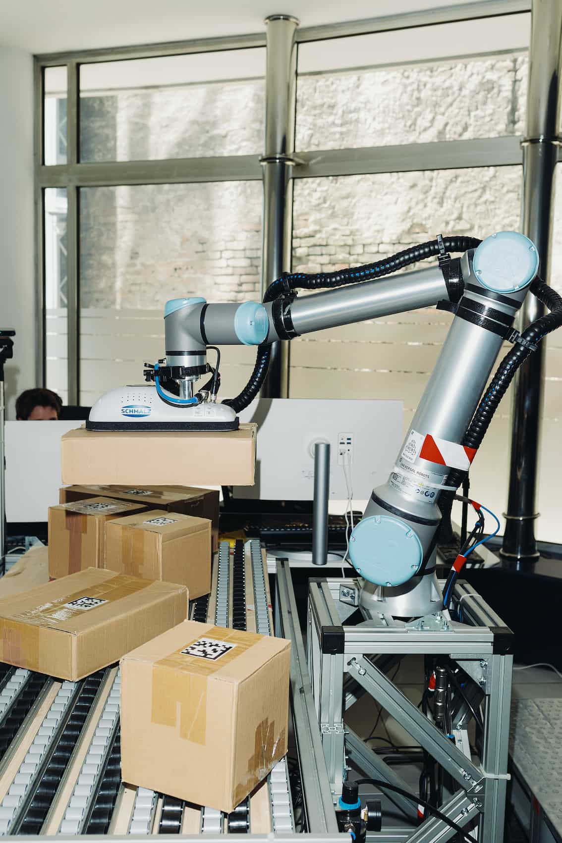 Robot moving boxes